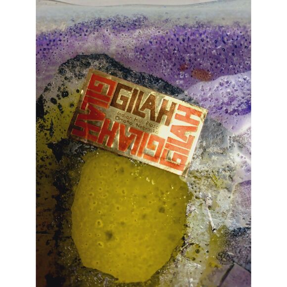 Gilah Omaha Nebraska Hints of Purple and Yellow Fused Glass Show Plate - Picture 5 of 10